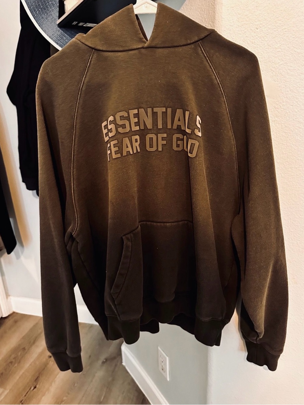 Essentials Fear of God Olive Green Crewneck Sweatshirt